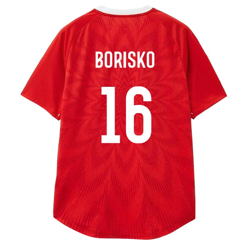 DanxenキッズロシアMaksim Borisko#16赤 白 茶ホームシャツ26-28ジャージーユニフォーム