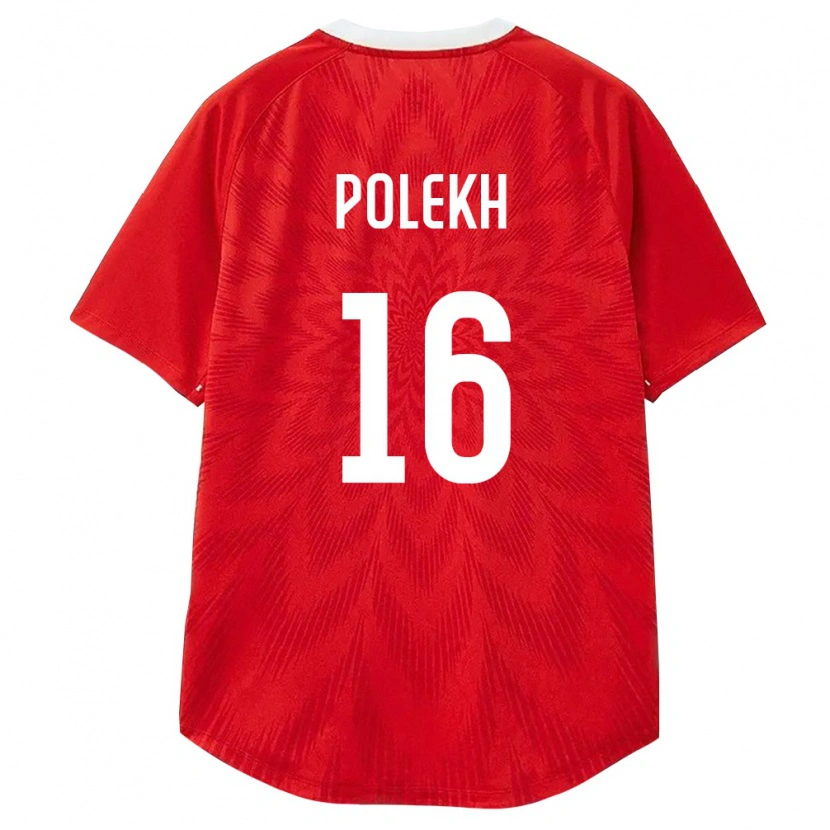 DanxenキッズロシアPavel Polekh#16赤 白 茶ホームシャツ26-28ジャージーユニフォーム