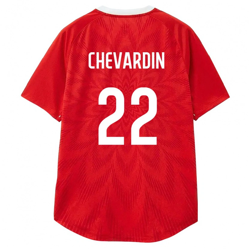 DanxenキッズロシアDaniil Chevardin#22赤 白 茶ホームシャツ26-28ジャージーユニフォーム