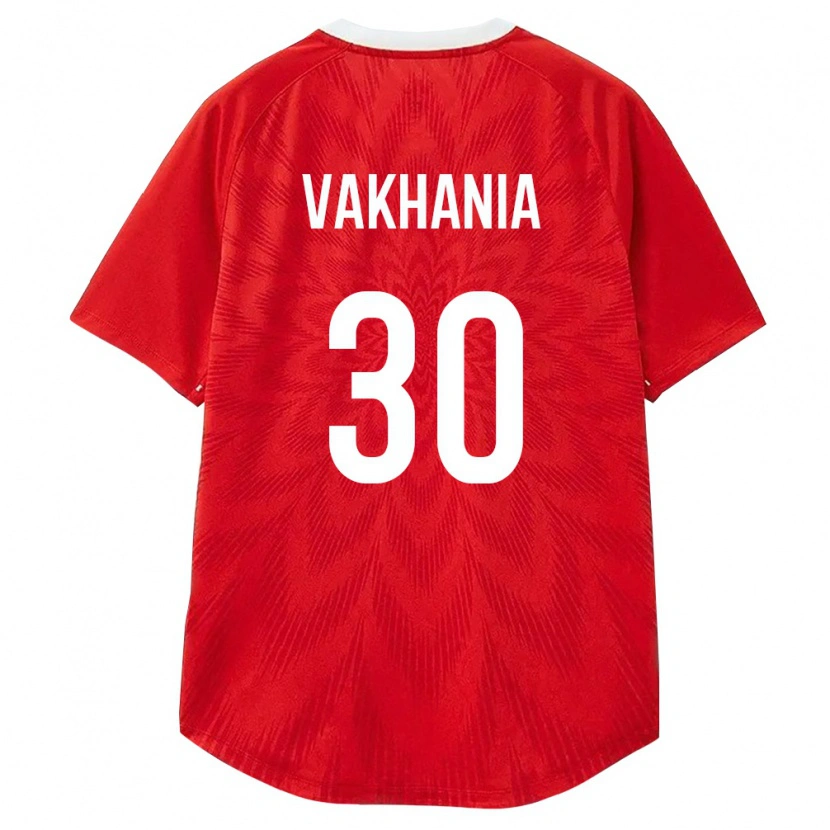 Danxenキッズロシアイリア・ヴァハニア#30赤 白 茶ホームシャツ26-28ジャージーユニフォーム