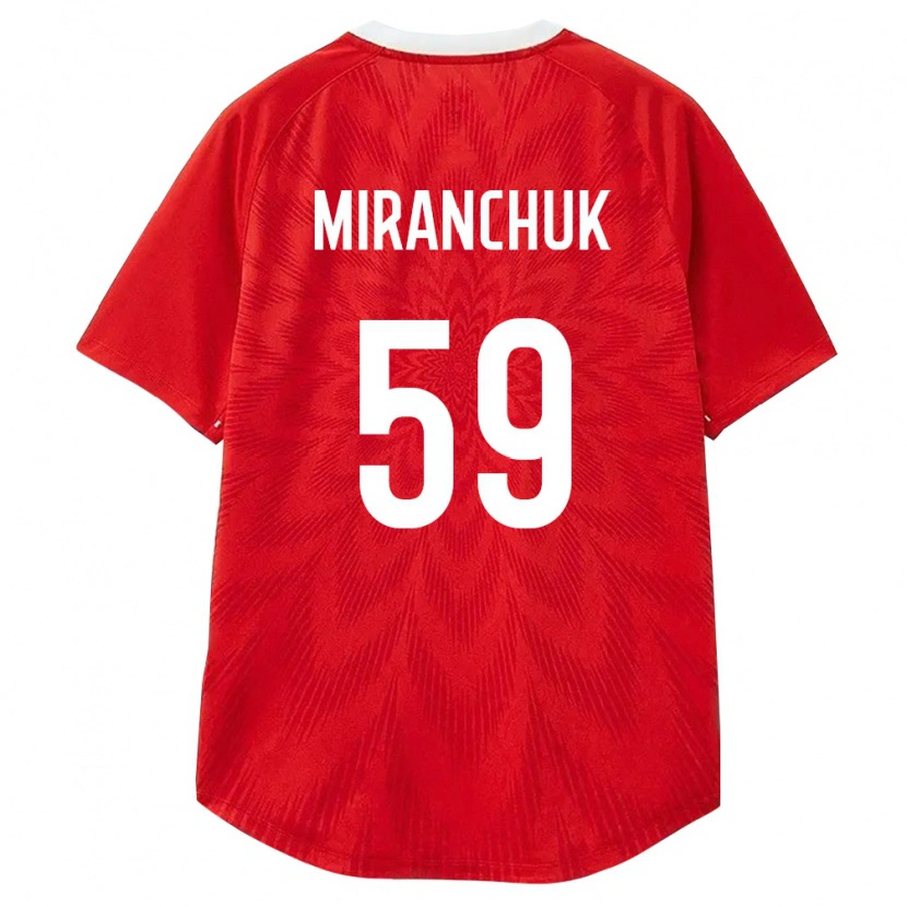 Danxenキッズロシアアレクセイ・ミランチュク#59赤 白 茶ホームシャツ26-28ジャージーユニフォーム