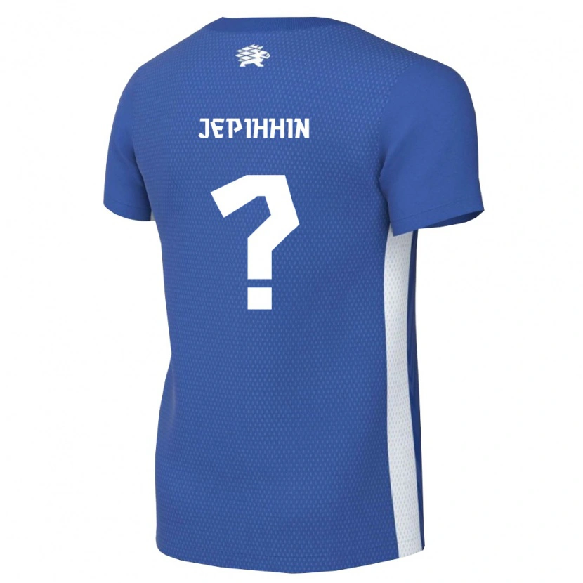 DanxenキッズエストニアDimitri Jepihhin#0ダークブルー 白ホームシャツ26-28ジャージーユニフォーム
