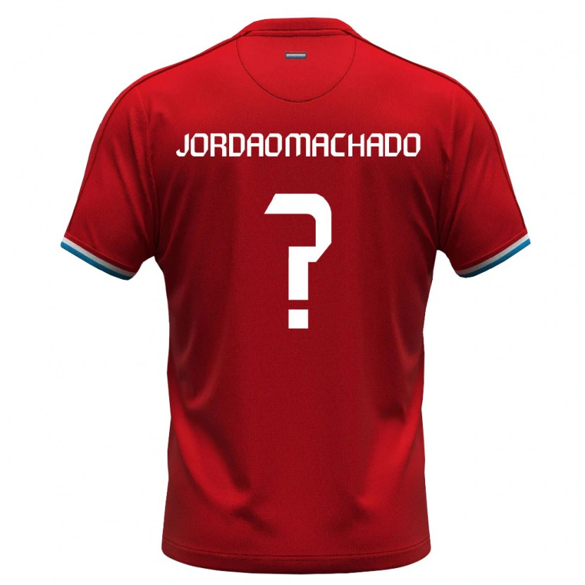 DanxenキッズルクセンブルクDinis Jordao Machado#0赤 白 青ホームシャツ26-28ジャージーユニフォーム
