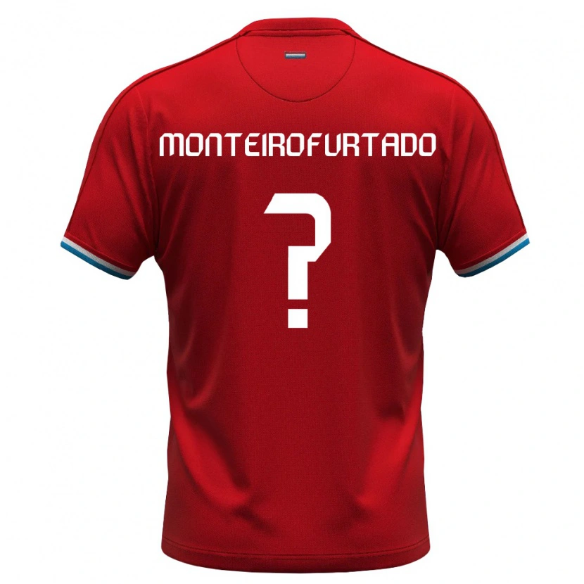 DanxenキッズルクセンブルクEnzo Monteiro Furtado#0赤 白 青ホームシャツ26-28ジャージーユニフォーム