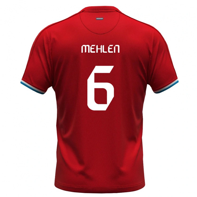 DanxenキッズルクセンブルクMaurice Mehlen#6赤 白 青ホームシャツ26-28ジャージーユニフォーム