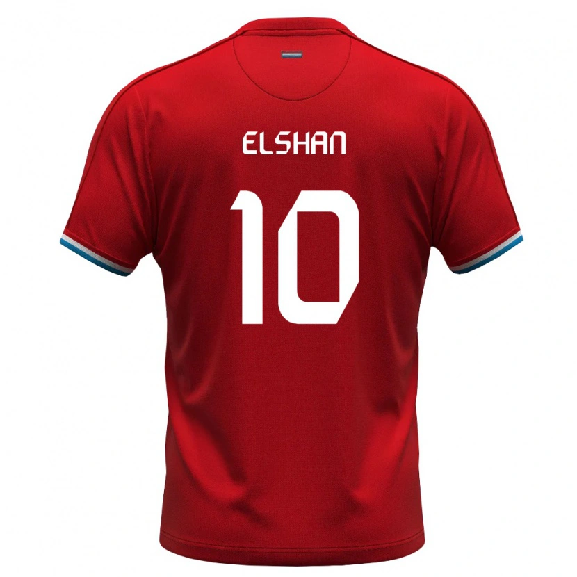 DanxenキッズルクセンブルクLeon Elshan#10赤 白 青ホームシャツ26-28ジャージーユニフォーム