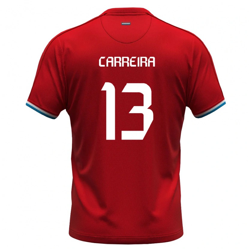 DanxenキッズルクセンブルクMateo Carreira#13赤 白 青ホームシャツ26-28ジャージーユニフォーム