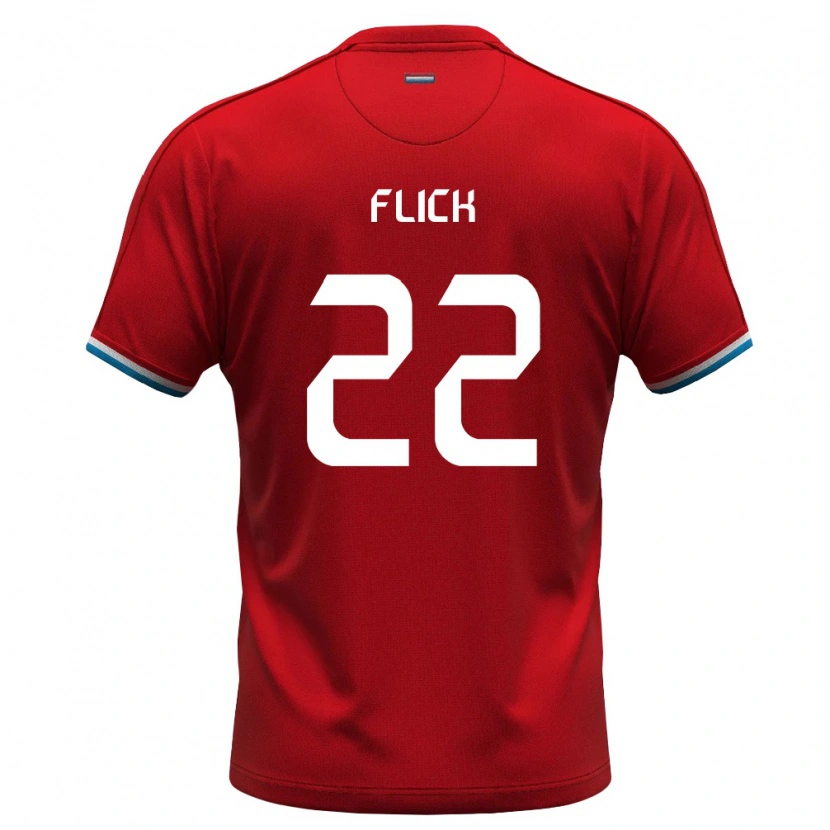 DanxenキッズルクセンブルクTim Flick#22赤 白 青ホームシャツ26-28ジャージーユニフォーム
