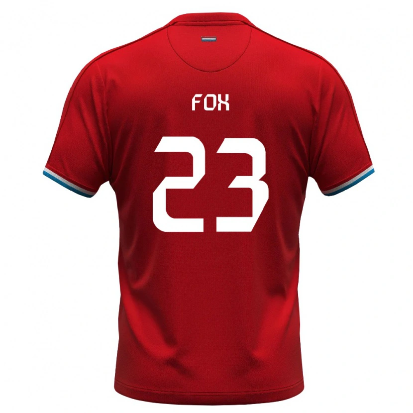 DanxenキッズルクセンブルクLucas Fox#23赤 白 青ホームシャツ26-28ジャージーユニフォーム