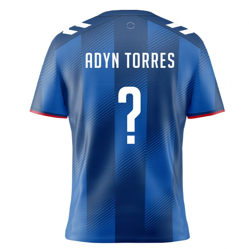 DanxenキッズプエルトリコAdyn Torres#0ロイヤルブルー 赤 白ホームシャツ26-28ジャージーユニフォーム