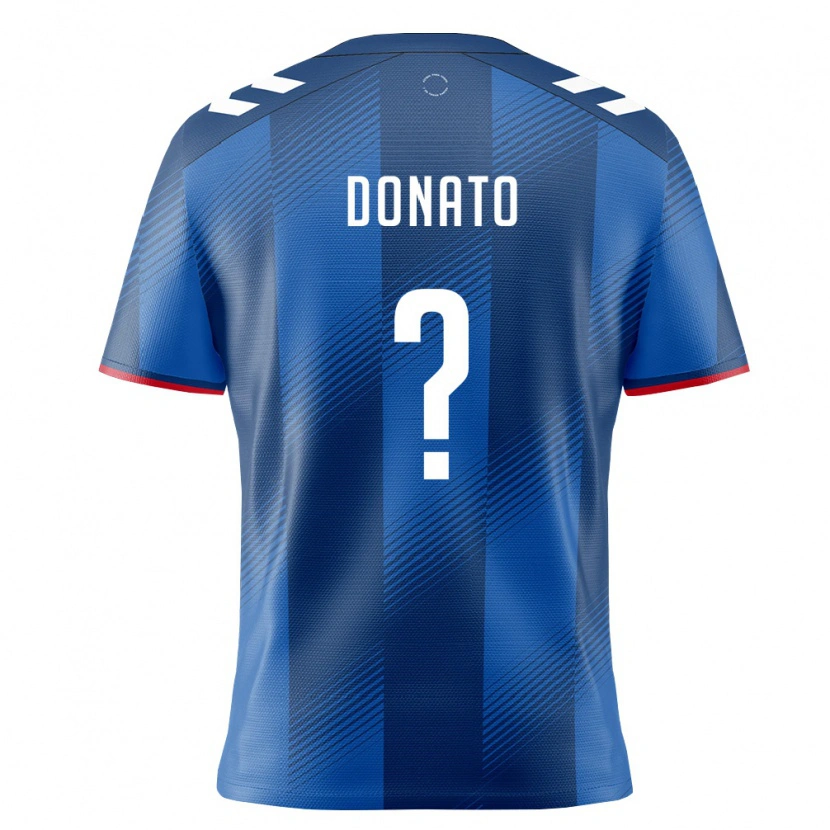 DanxenキッズプエルトリコBenjamin Donato#0ロイヤルブルー 赤 白ホームシャツ26-28ジャージーユニフォーム