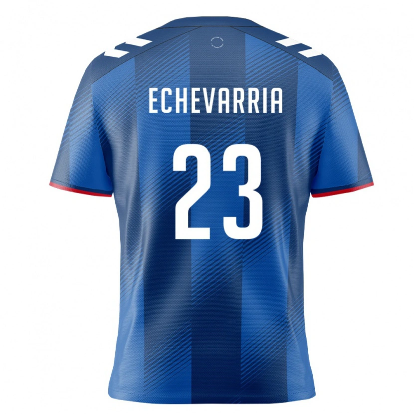 DanxenキッズプエルトリコSteven Echevarria#23ロイヤルブルー 赤 白ホームシャツ26-28ジャージーユニフォーム