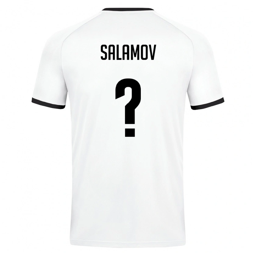 DanxenキッズウズベキスタンZiyodullo Salamov#0白 ダークグリーンアウェイシャツ26-28ジャージーユニフォーム