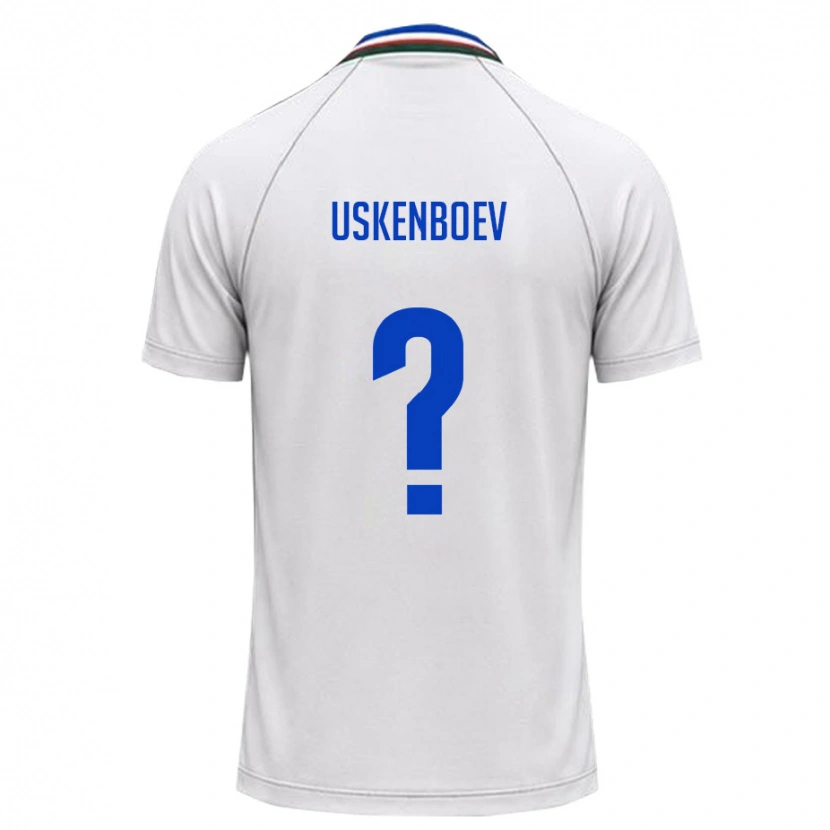 DanxenキッズウズベキスタンDiyor Uskenboev#0白 ダークグリーンアウェイシャツ26-28ジャージーユニフォーム
