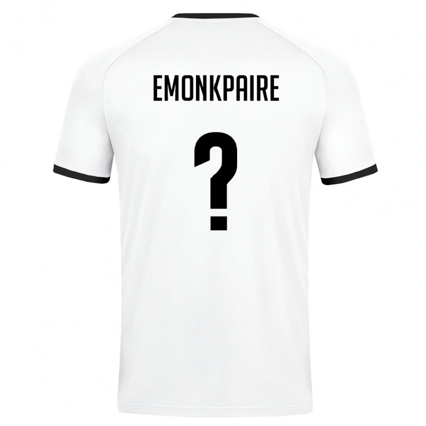 DanxenキッズウズベキスタンEmmanuel Emonkpaire#0白 ダークグリーンアウェイシャツ26-28ジャージーユニフォーム
