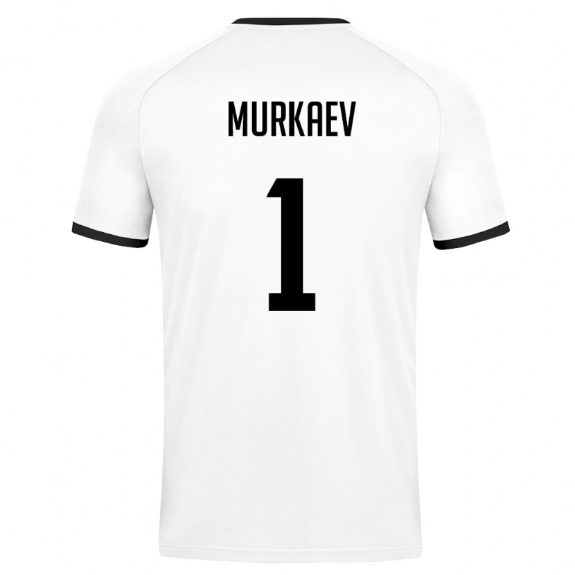 DanxenキッズウズベキスタンMaksim Murkaev#1白 ダークグリーンアウェイシャツ26-28ジャージーユニフォーム