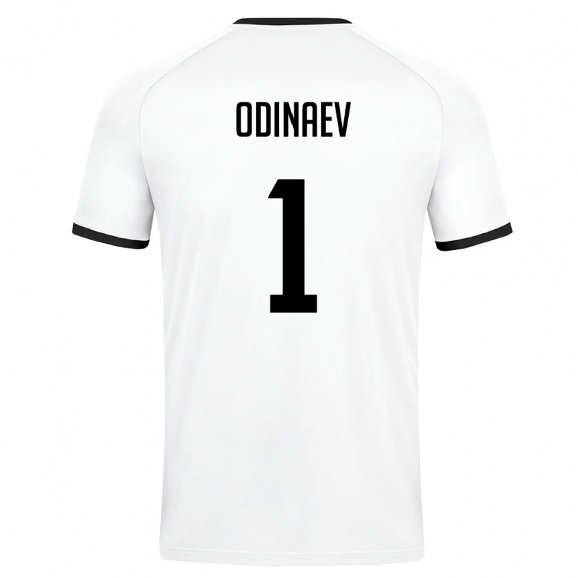 DanxenキッズウズベキスタンBogdan Odinaev#1白 ダークグリーンアウェイシャツ26-28ジャージーユニフォーム