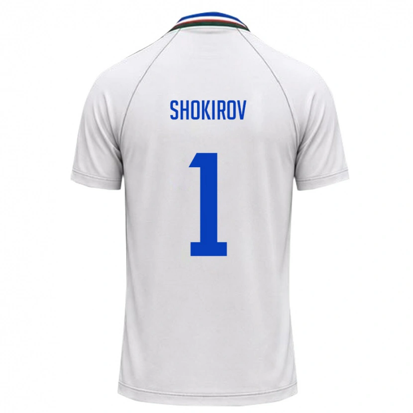 DanxenキッズウズベキスタンIbrokhim Shokirov#1白 ダークグリーンアウェイシャツ26-28ジャージーユニフォーム