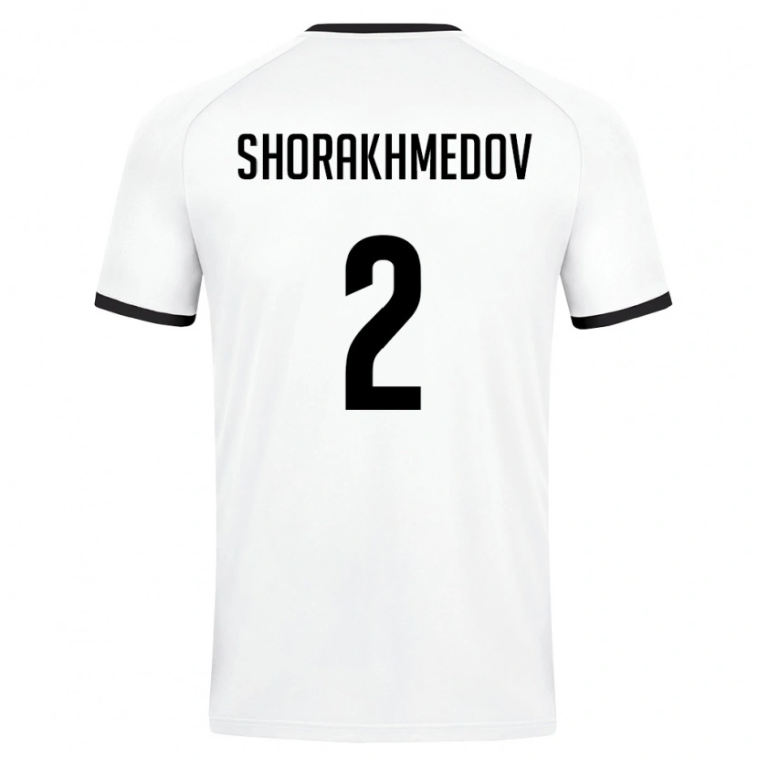 DanxenキッズウズベキスタンShorakhim Shorakhmedov#2白 ダークグリーンアウェイシャツ26-28ジャージーユニフォーム