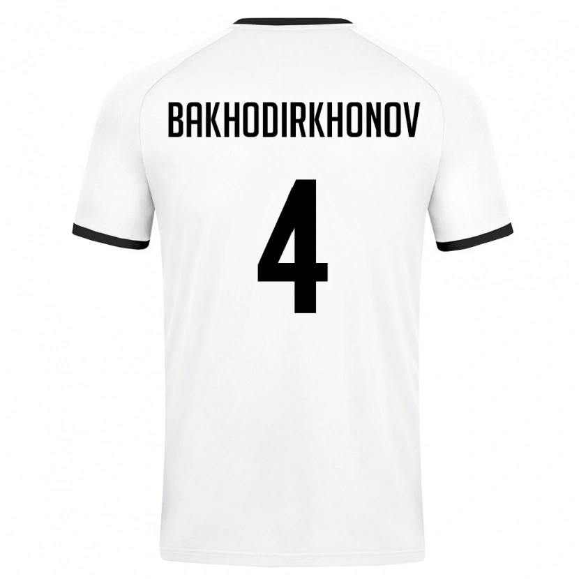 DanxenキッズウズベキスタンMuminkhon Bakhodirkhonov#4白 ダークグリーンアウェイシャツ26-28ジャージーユニフォーム