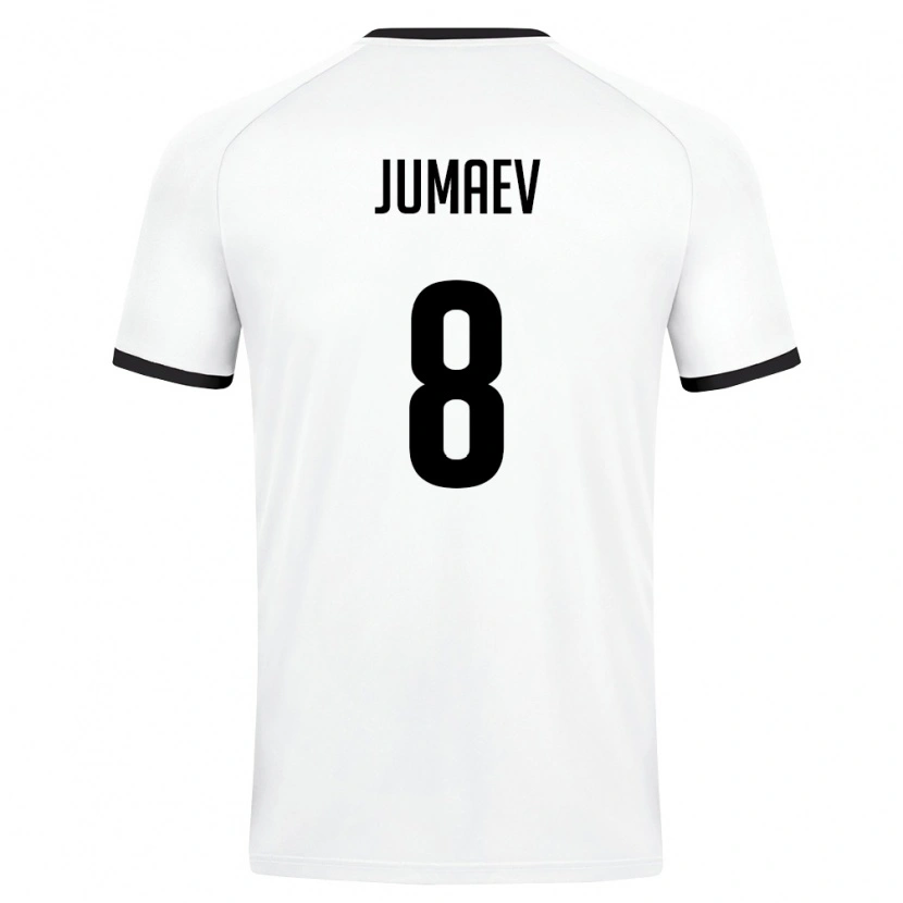 DanxenキッズウズベキスタンAsilbek Jumaev#8白 ダークグリーンアウェイシャツ26-28ジャージーユニフォーム