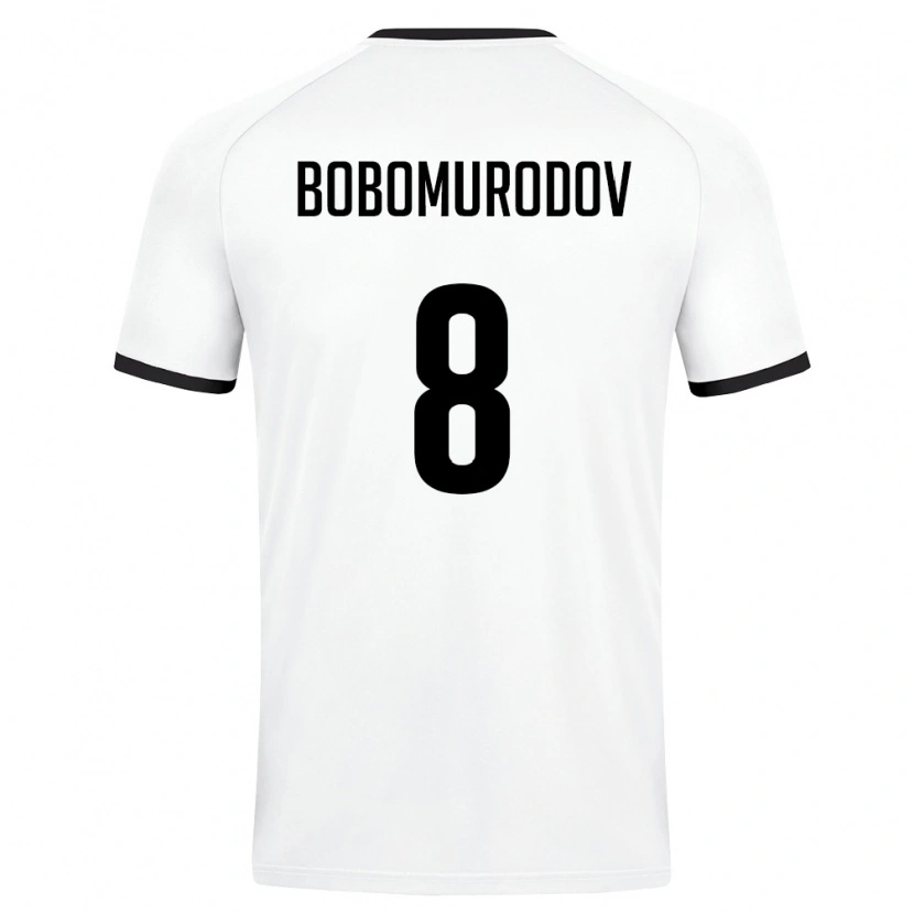 DanxenキッズウズベキスタンAbulfayz Bobomurodov#8白 ダークグリーンアウェイシャツ26-28ジャージーユニフォーム