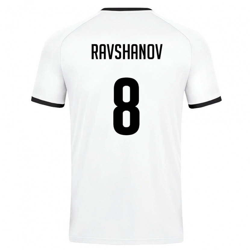 DanxenキッズウズベキスタンIslom Ravshanov#8白 ダークグリーンアウェイシャツ26-28ジャージーユニフォーム