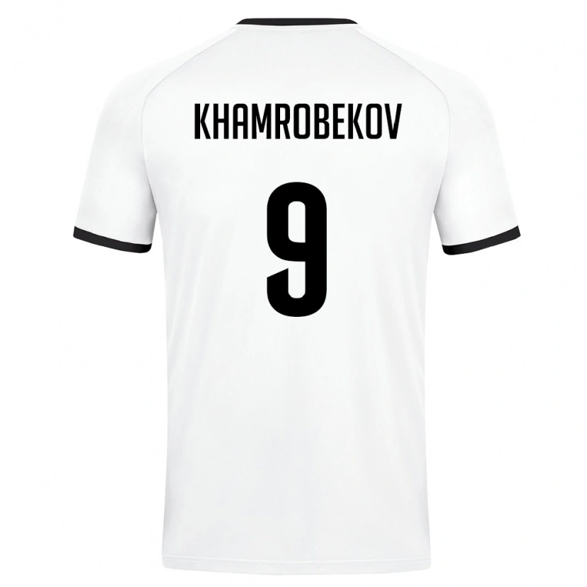 DanxenキッズウズベキスタンOdildzhon Khamrobekov#9白 ダークグリーンアウェイシャツ26-28ジャージーユニフォーム