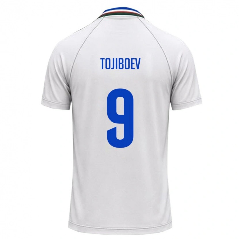 DanxenキッズウズベキスタンDiyorbek Tojiboev#9白 ダークグリーンアウェイシャツ26-28ジャージーユニフォーム