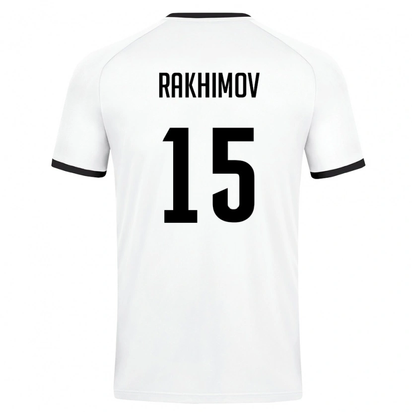 DanxenキッズウズベキスタンSarvar Rakhimov#15白 ダークグリーンアウェイシャツ26-28ジャージーユニフォーム