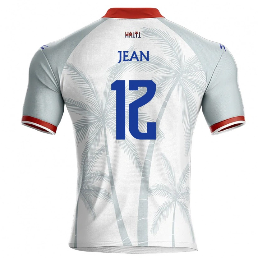 DanxenキッズハイチGuivenson Jean#12白 赤 灰アウェイシャツ26-28ジャージーユニフォーム