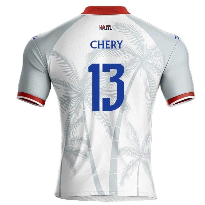 DanxenキッズハイチMikenley Chery#13白 赤 灰アウェイシャツ26-28ジャージーユニフォーム