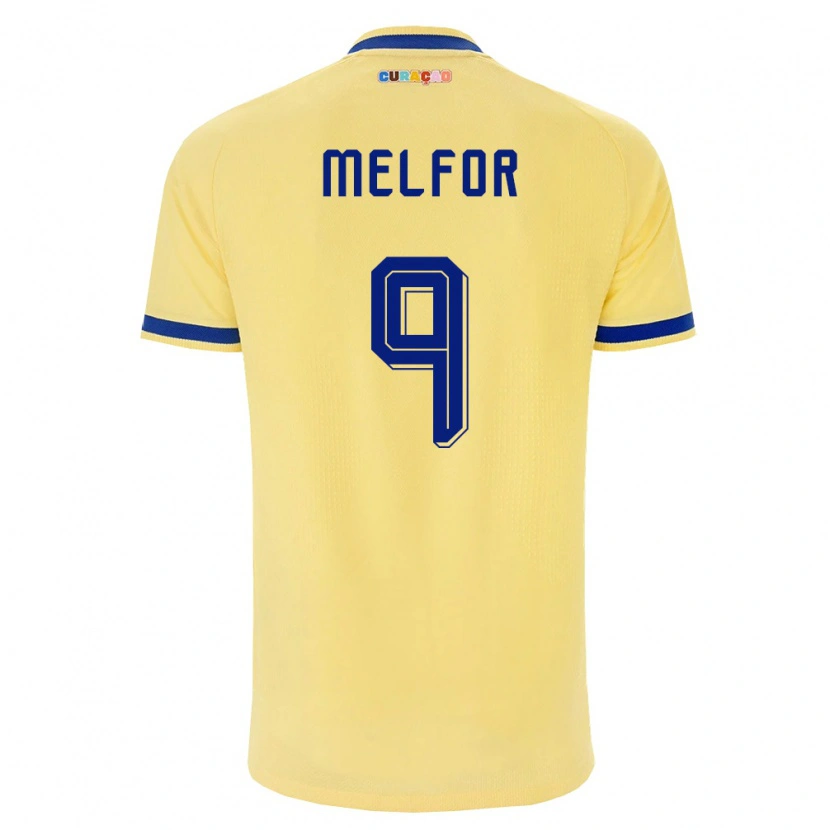 Danxenキッズキュラソー島Raydion Melfor#9黄 紺 ピンクアウェイシャツ26-28ジャージーユニフォーム