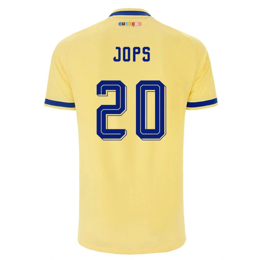 Danxenキッズキュラソー島Arynel Jops#20黄 紺 ピンクアウェイシャツ26-28ジャージーユニフォーム