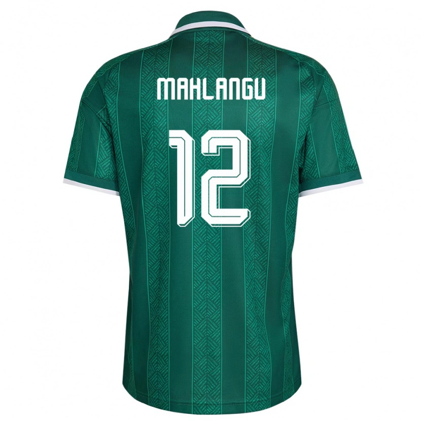 Danxenキッズ南アフリカThabang Mahlangu#12緑 白 金アウェイシャツ26-28ジャージーユニフォーム