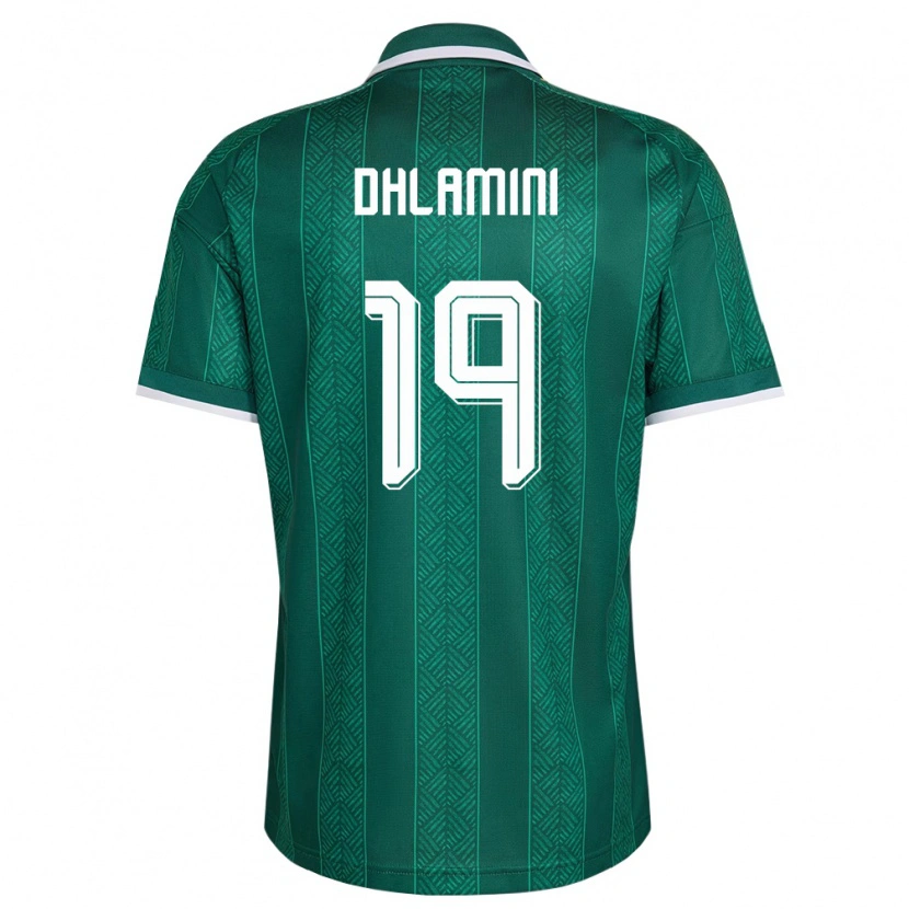 Danxenキッズ南アフリカLebo Dhlamini#19緑 白 金アウェイシャツ26-28ジャージーユニフォーム