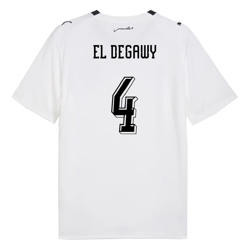 DanxenキッズエジプトHamza El Degawy#4白 灰 黒アウェイシャツ26-28ジャージーユニフォーム