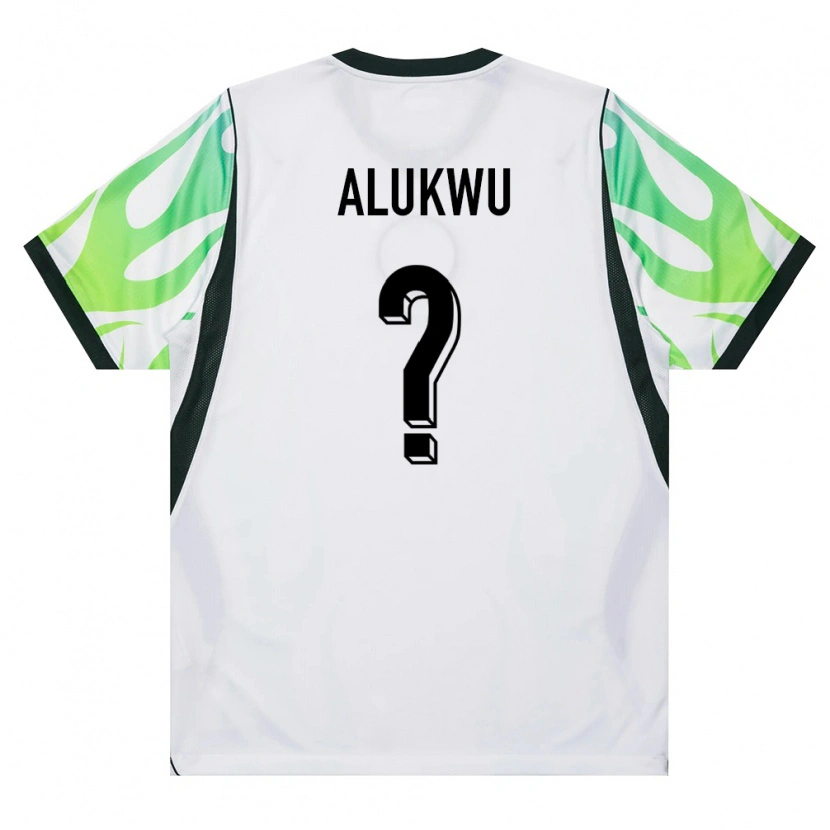 DanxenキッズナイジェリアJonathan Alukwu#0白 緑アウェイシャツ26-28ジャージーユニフォーム