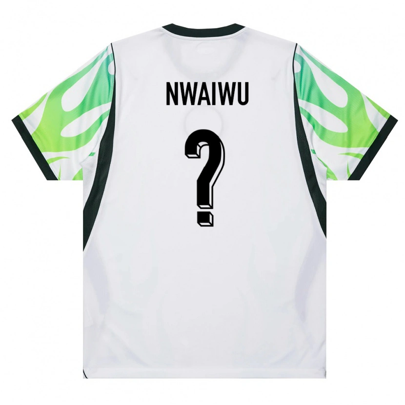 DanxenキッズナイジェリアChibuike Nwaiwu#0白 緑アウェイシャツ26-28ジャージーユニフォーム