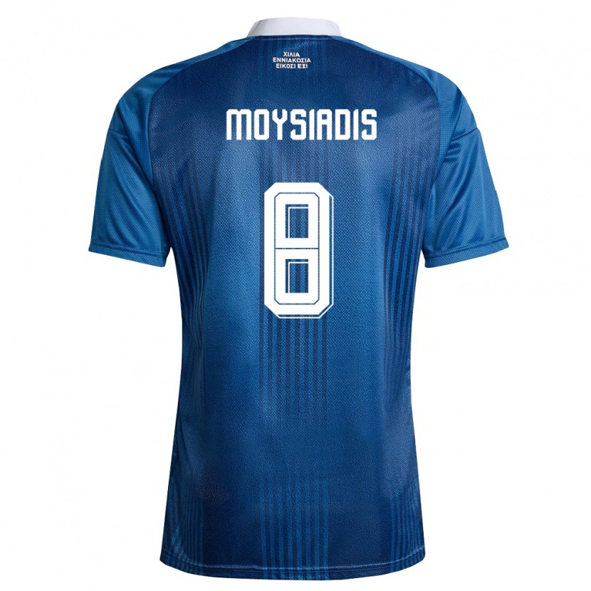DanxenキッズギリシャAlexandros Moysiadis#8紺 青 白アウェイシャツ26-28ジャージーユニフォーム