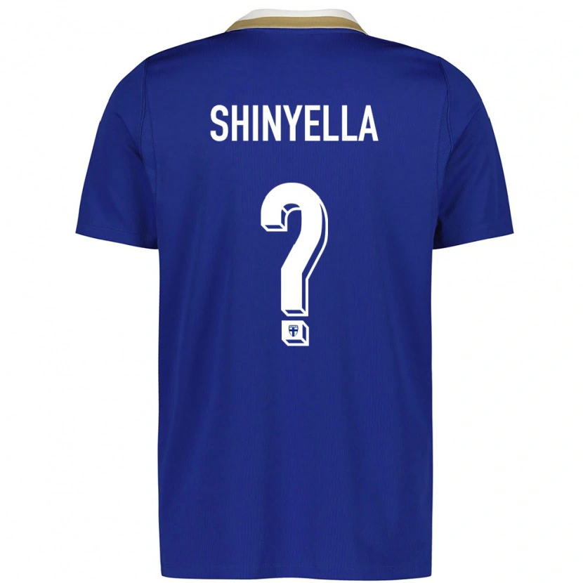 DanxenキッズフィンランドSolo Shinyella#0青 白アウェイシャツ26-28ジャージーユニフォーム