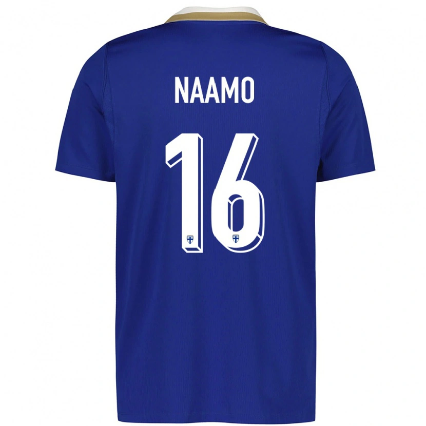 DanxenキッズフィンランドDario Naamo#16青 白アウェイシャツ26-28ジャージーユニフォーム