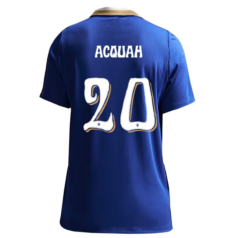 DanxenキッズフィンランドMarkus Acquah#20青 白アウェイシャツ26-28ジャージーユニフォーム