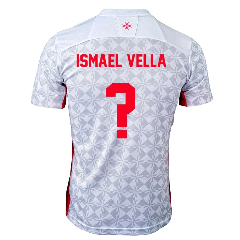 DanxenキッズマルタIsmael Vella#0灰 白 赤アウェイシャツ26-28ジャージーユニフォーム
