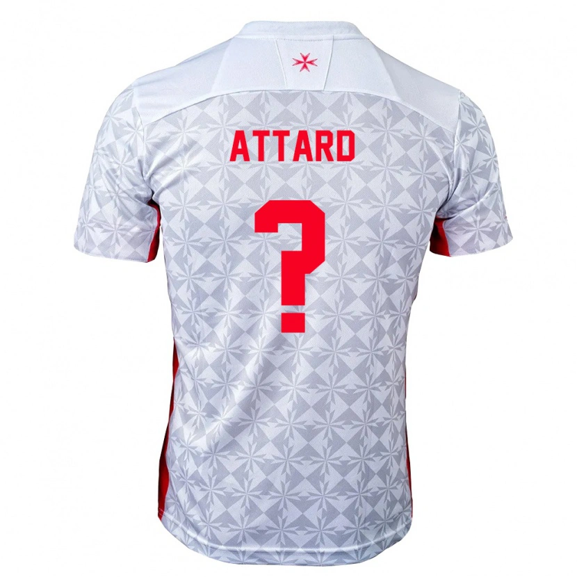 DanxenキッズマルタNikolai Attard#0灰 白 赤アウェイシャツ26-28ジャージーユニフォーム