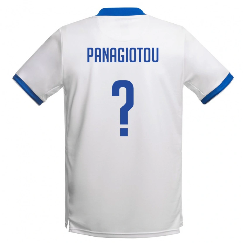 DanxenキッズキプロスOrestis Panagiotou#0白 ロイヤルブルーアウェイシャツ26-28ジャージーユニフォーム