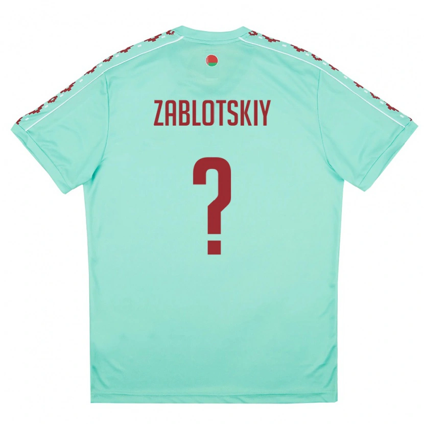 DanxenキッズベラルーシArtur Zablotskiy#0ライトグリーン バーガンディアウェイシャツ26-28ジャージーユニフォーム
