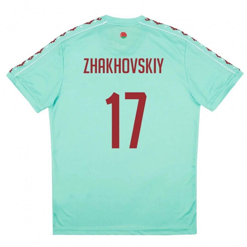 DanxenキッズベラルーシIvan Zhakhovskiy#17ライトグリーン バーガンディアウェイシャツ26-28ジャージーユニフォーム