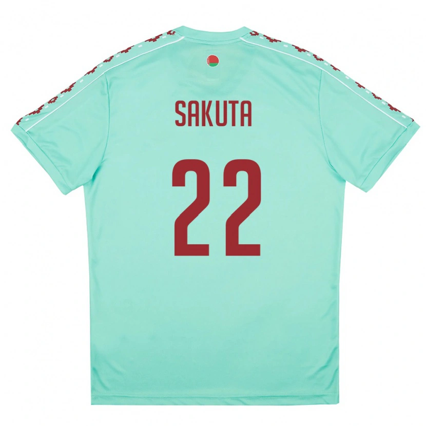 DanxenキッズベラルーシMaksim Sakuta#22ライトグリーン バーガンディアウェイシャツ26-28ジャージーユニフォーム