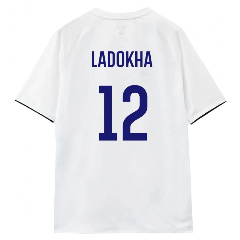 DanxenキッズロシアDanil Ladokha#12白 茶 黒アウェイシャツ26-28ジャージーユニフォーム